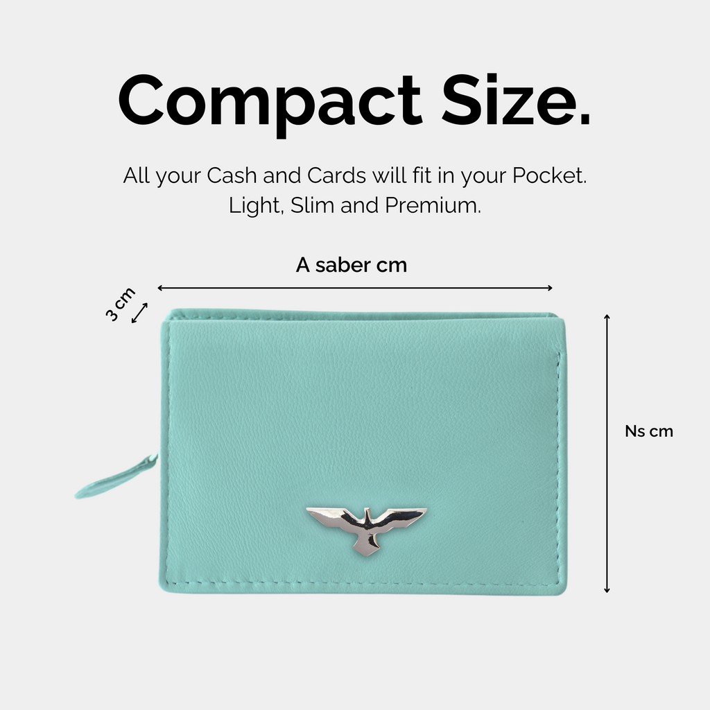 rtera Compacta de Cuero para Mujer – Modelo Jasmine – IULIUS