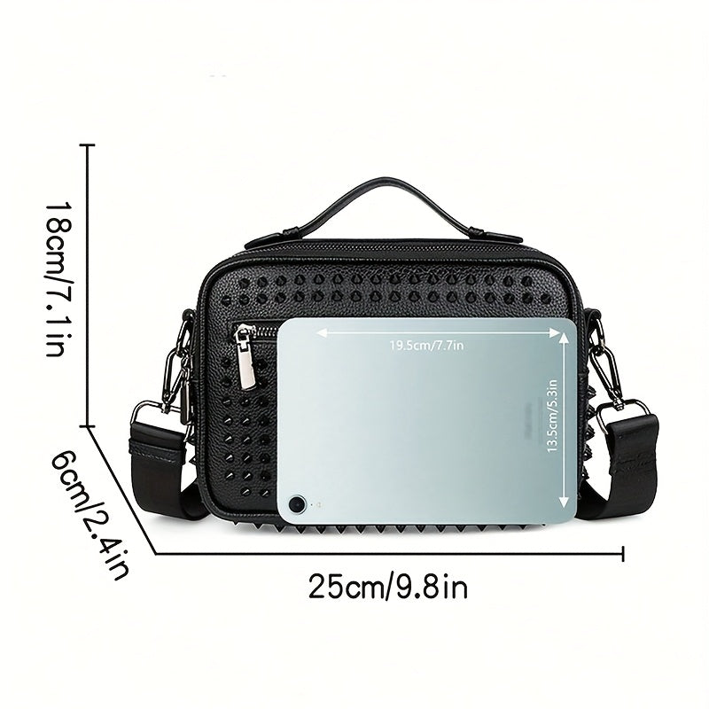 Studded Square Crossbody Bag