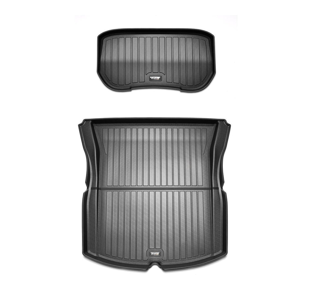 2befair Allwettermatten Set Kofferraum (hinten und vorne) für das Tesla Model 3