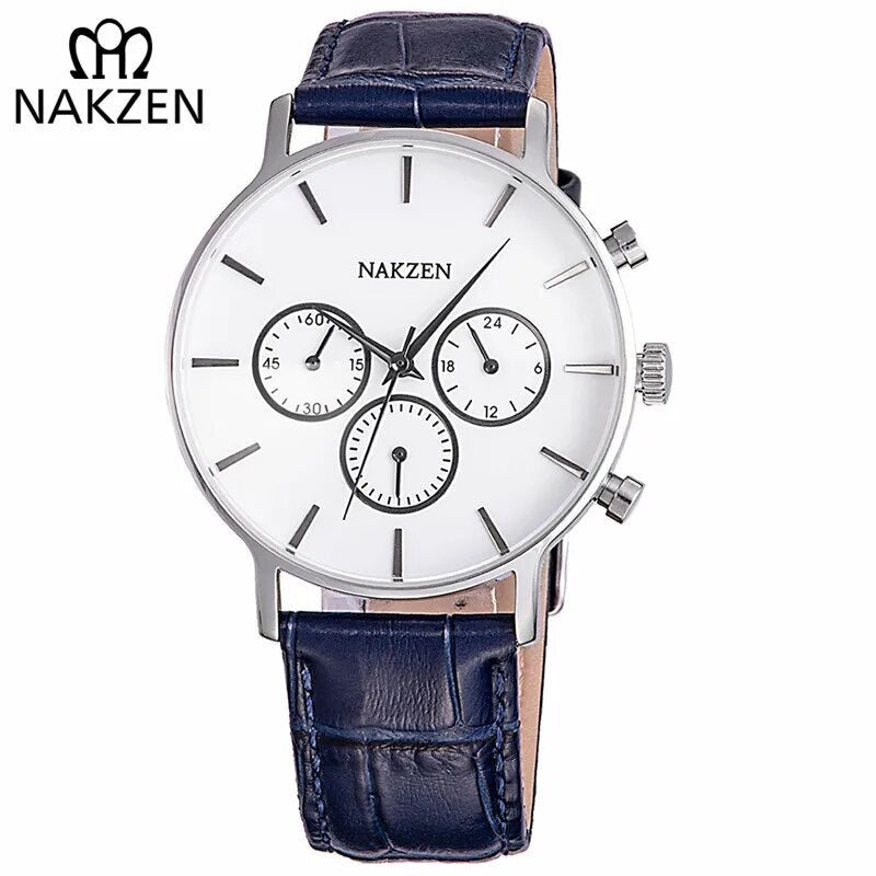 NAKZEN Men Fashion Sport Quartz Simple Clock Business Mens Watches Top Brand Luxury Waterproof Wrist Watch Relogio Masculino 5053