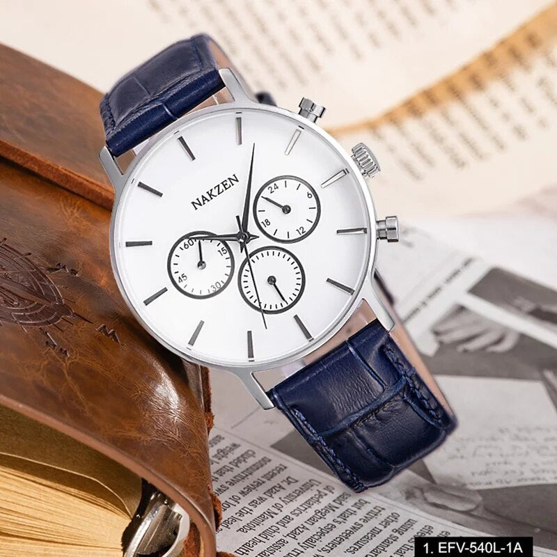 NAKZEN Men Fashion Sport Quartz Simple Clock Business Mens Watches Top Brand Luxury Waterproof Wrist Watch Relogio Masculino 5053