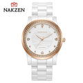 NAKZEN New Design Women Watches Elegant Ceramics Reloj Mujer Japanese Quartz Movement Clock for Ladies Luxury Relogio Feminino 1023