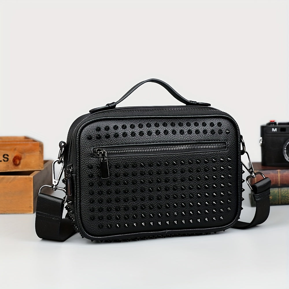 Studded Square Crossbody Bag