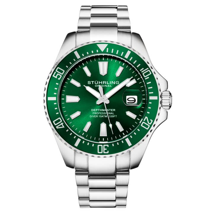 Stuhrling - Wholesale Wrist Watch - Men's - Depthmaster 3950A Quartz 42mm Diver