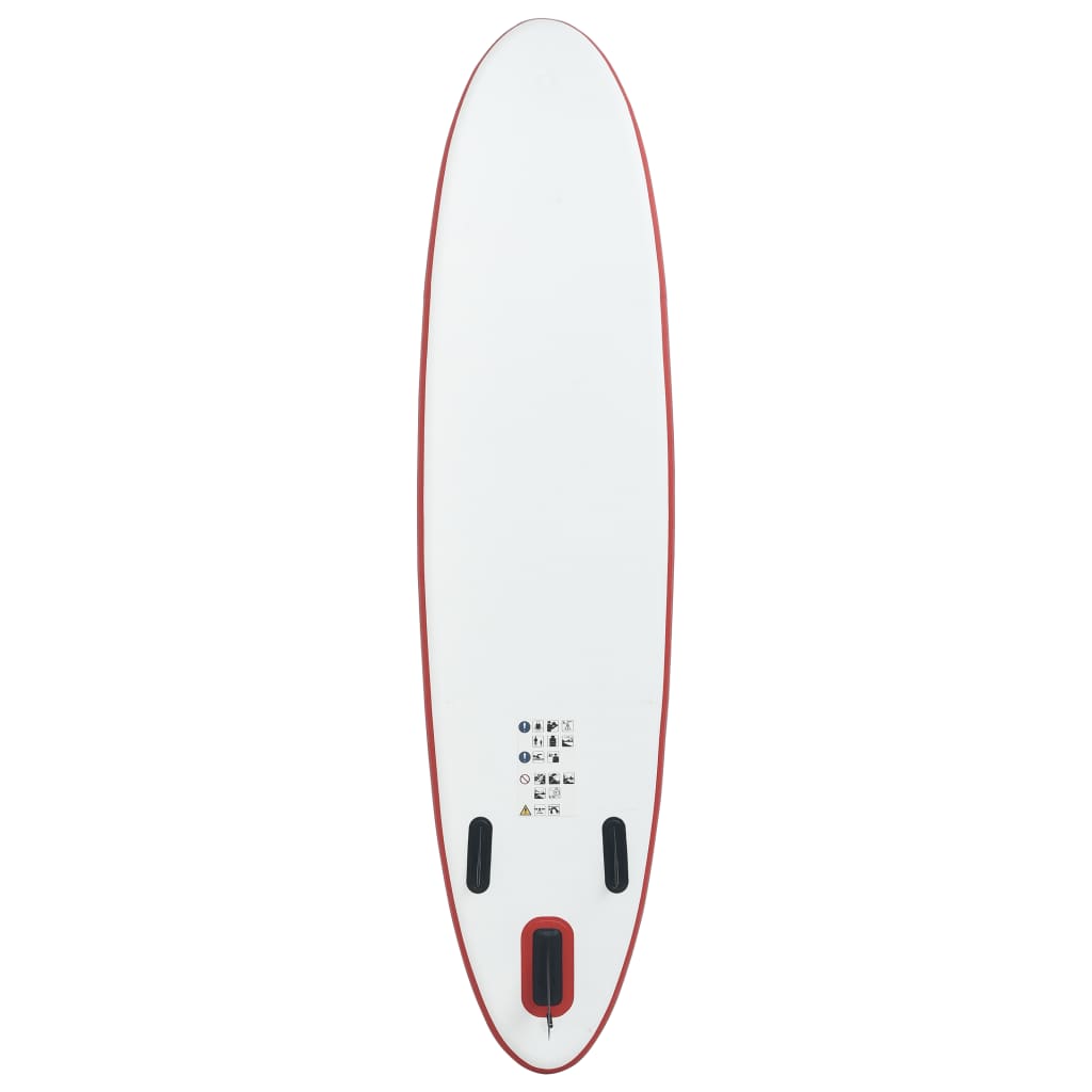 NNEVL Stand Up Paddle Board Set SUP Surfboard Inflatable Red and White