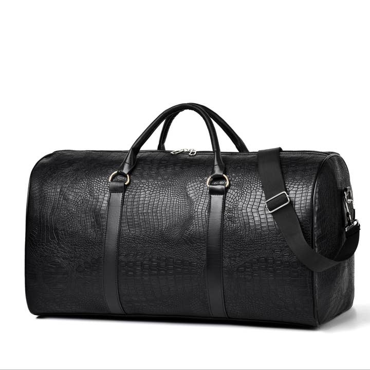 Shop Celino - Wholesale Weekender Bag - Unisex - Large Capacity Travel Duffel Bag – Unisex Crocodile Pattern