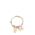 PULSERA CON DIJES DE OCEANO (ROSA)
