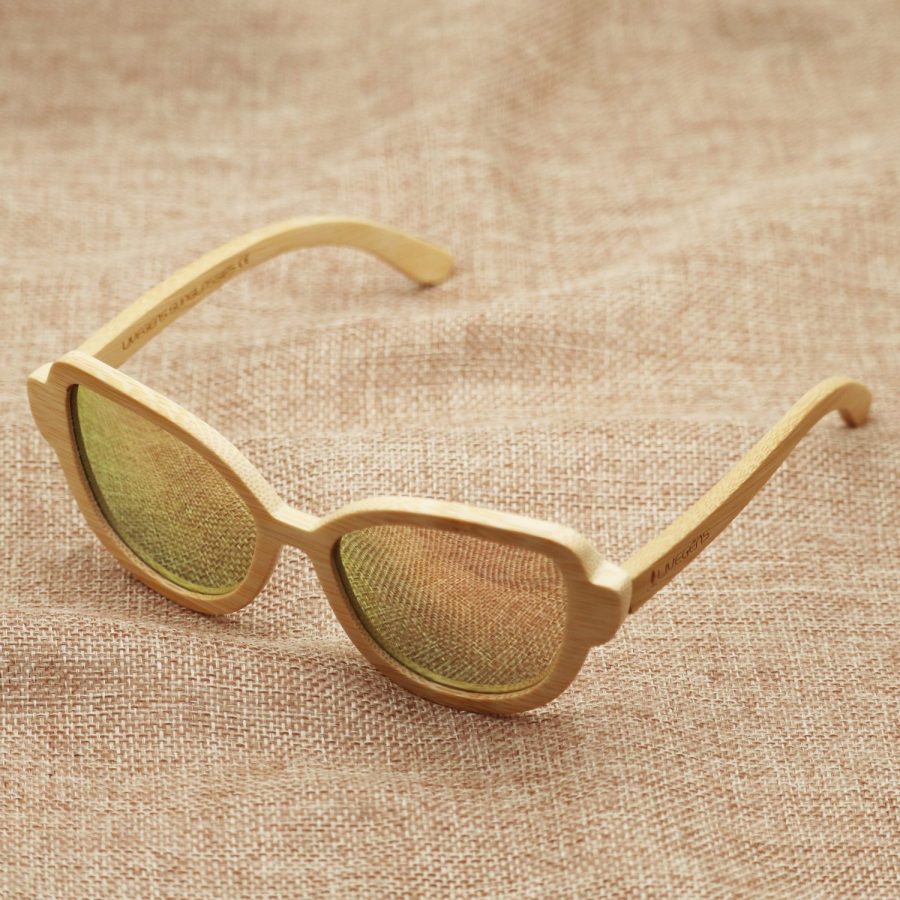 gafas de madera de bambú