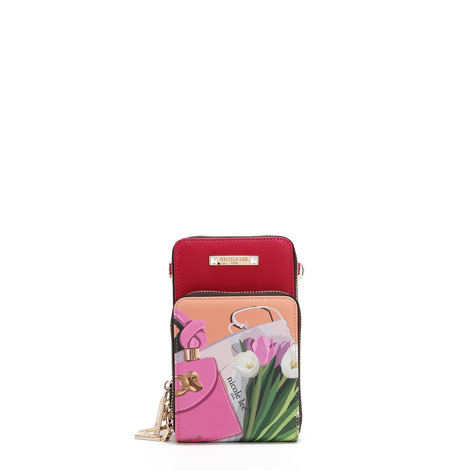 BANDOLERA MULTIFUNCIONAL PARA MOVIL (VIOLET BLOSSOM)