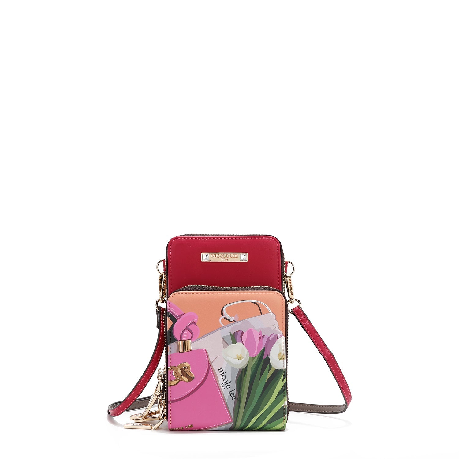 BANDOLERA MULTIFUNCIONAL PARA MOVIL (VIOLET BLOSSOM)