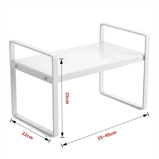 Kitchen Storage Rack under the Sink, Layered Shelf in the Cabinet, Countertop, Extendable Cabinet, Dish Storage Rack for Home