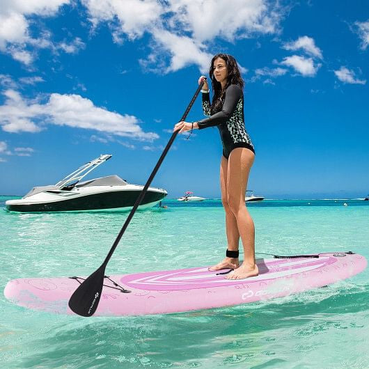 Inflatable Stand up Paddle Board iSUP Board Accessories with 3 Fins and Backpack-L
