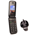 Returned Resale - TTfone Black TT140 with Mains Charger and Vodafone Pay As You Go