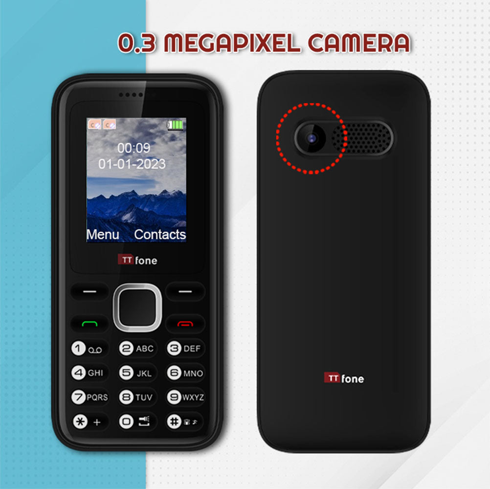 Returned Resale - TTfone TT150 Blue Dual SIM Mobile with Mains Charger
