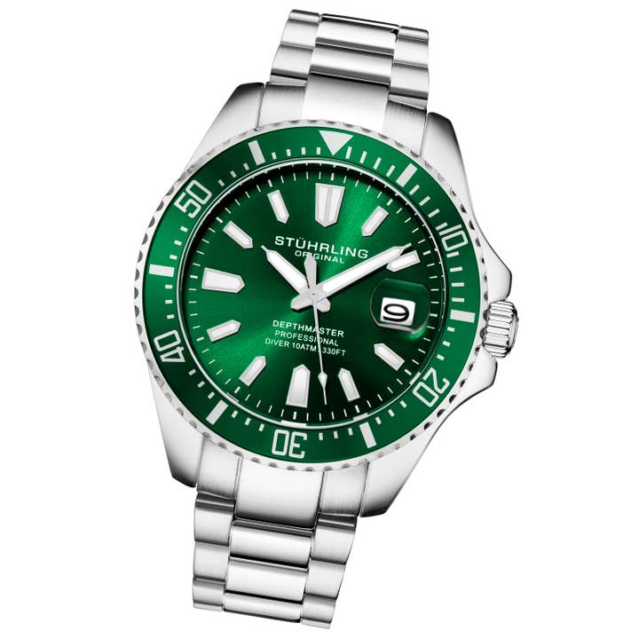 Stuhrling - Wholesale Wrist Watch - Men's - Depthmaster 3950A Quartz 42mm Diver