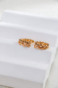 Minimalist Twisted Hoop Earrings