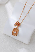 Luminous Eye Mother-of-Pearl Talisman Necklace